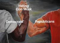 Hating Elon Musk Democrats Republicans