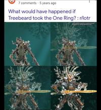 7 comments · 5 years ago What would have happened if Treebeard took the One Ring? : r/lotr Games workshop miniatures of Treebeard and Durthu Background from Total War Warhammer promo