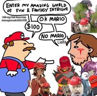 ENTER MY AMAZING WORLD OF FUN & FANTASY INTRIGUE Liella sega Testa Vance trump Jesus mytow sonic MAHA DOCE OK MARIO ($100) NO MARIO Liella AGAIN TESLA AE AMERICA LE AGAIN