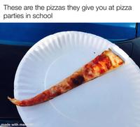 These are the pizzas they give you at pizza parties in school made with mematic