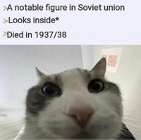 >A notable figure in Soviet union >Looks inside* >Died in 1937/38