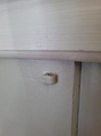 Painting over the cable clamps