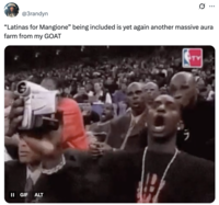 ... @3randyn "Latinas for Mangione” being included is yet again another massive aura farm from my GOAT e II GIF ALT TV