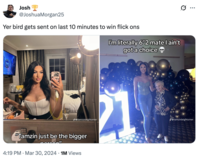 Josh @JoshuaMorgan25 Yer bird gets sent on last 10 minutes to win flick ons I'm literally 6"2 mate I ain't got a choice @tamzinleighturner 21 @tamzinleighturner "Tamzin just be the bigger 4:19 PM Mar 30, 2024 1M Views Q