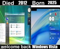 Died 2012 Born 2025 N-F Компо Oseveral 00 В welcome Scand 10 welcome back Windows Vista imgflip.com