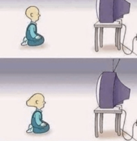 The kid is becoming the TV
