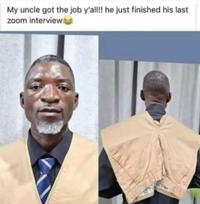 My uncle got the job y'all!! he just finished his last zoom interview