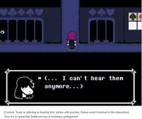 A post about Deltarune. The post claims Kris is nonbinary.