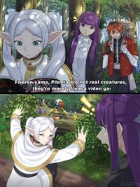 ve nsters heir First Job BIG APPLE BRAWL Frieren-sama, Pikmin are not real creatures, O they're merely from a video ga- RAPPA