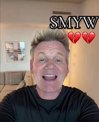 A photo of celebrity chef "Gordon Ramsay":https://knowyourmeme.com/memes/people/gordon-ramsay with the "slang":https://knowyourmeme.com/memes/internet-slang abbreviation "SMYW" next to him, resembling the "SYBAU 💔":https://knowyourmeme.com/memes/sybau-%F0%9F%92%94-lazer-dim-700 meme.