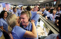 NASA Curiosity Landing Celebration Photograph