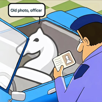 Old photo, officer B