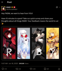 Link to survey:
https://freeonlinesurveys.com/s/rwby-2025