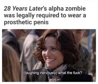 28 Years Later's alpha zombie was legally required to wear a prosthetic penis (laughing nervously) what the f---?