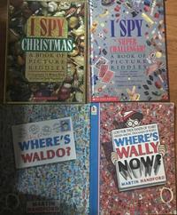 SPY TSPY CHRISTMAS A BOOK OF PICTURE RIDDLES Photographs by Walter Wick Riddies by Jean Marcollo 9 SUPER CHALLENGER! A BOOK OF PICTURE RIDDLES A donic collection Brand new 1 Spyder MSCHOLASTIC MSCHOLASTIC Water Wick Riddles Men WHERE'S WALDO? MARTIN HANDFORD LOST FOR THOUSANDS OF YEARS! HIDDEN AMONG THOUSANDS OF PEOPLE WHERE'S WALLY NOW MARTIN HANDFORD