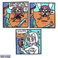 SUPPORT MY WORK @ TOPA.TO/SHEN SOON, HERO, YOU WILL MEET YOUR DEMISE SILLY!!! ☑ I AM NOT SILLY I'M EVIL!! FAN- DOM ♥ WH-