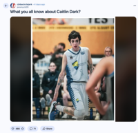 ← 486 r/nbacirclejerk • 4 days ago jeremycb29 What you all know about Caitlin Dark? 71 ✓ Share CYCLES University AUSTRALIA 1 Univers TES