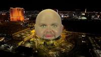 Bald "J.D. Vance":https://knowyourmeme.com/memes/people/jd-vance "photoshopped":https://knowyourmeme.com/memes/sites/photoshop as the "Vegas Sphere":https://knowyourmeme.com/memes/msg-sphere-vegas-sphere.