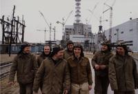 Building Chernobyl nuclear power plant in Ukraine, USSR, 1982