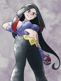 Lucy in the 1996 era pokemon style - by greatmothsucks