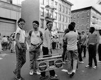 Kids with boomboxes in NYC, 1983