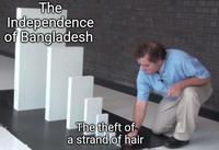 The Independence of Bangladesh The theft of a strand of hair