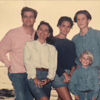 Pedro Pascal and family, 1991
