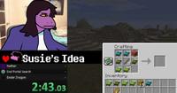 Susie's Idea Nether End Portal Search Ender Dragon 2:43.03 Crafting Inventory