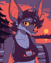 Woo, first ArtFight attack of the year! I'm going to try simpler drawings this year to reach more people, starting with
@lizardmanarts.bsky.social's Skyla! Huh, must be a special occasion if she's out and about, maybe she's on a date?~