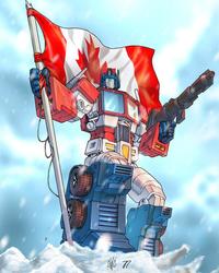 Optimus Prime hopes you had a great Caanda Day!