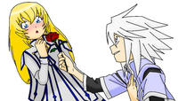 Tales of Symphonia: Genis loves Colette
https://www.deviantart.com/broadwayjadeofficial/art/Genis-loves-Colette-278424488

I guess this is an alternative possibility if Lloyd ends up with Sheena and Presea keeps rejecting Genis Sage.

Note: Never be a SIMP, it will never end well