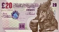 X user @dank_ackroyd posted their suggestion on the banknote redesign announced by the Bank of England. The post features a 20-pound note featuring the "What's the matter, Lagerboy":https://knowyourmeme.com/memes/whats-the-matter-lagerboy hobgoblin.