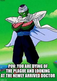 Dragonatics POV: YOU ARE DYING OF THE PLAGUE AND LOOKING AT THE NEWLY ARRIVED DOCTOR imgflip.com