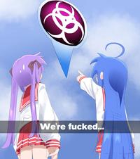 We're f-----...