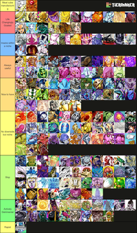 Meat cube manufacturin g *TIERMAKER Life Changingly Goated Insane within a niche Always useful Nice to have No downside but niche Slop Actively Detrimental R----- THE MAGICIAN 1