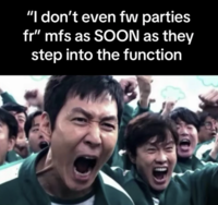 A "meme":https://knowyourmeme.com/memes/memes from "TikTok":https://knowyourmeme.com/memes/sites/tiktok using the celebration scene in "_Squid Game_":https://knowyourmeme.com/memes/subcultures/squid-game season 2, when "Seong Gi-hun":https://knowyourmeme.com/memes/seong-gi-huns-id-photo (Player 456) is cheering and celebrating with other players.
