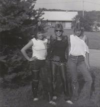 On the way to a concert, 1984