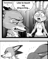 Sometimes Like to touch I.... my ding-a-ling... I WILL SURVIVE A ZOOTOPIA FAN COMIC BY BORBA O