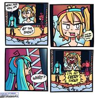 CHECK OUT THE RENEWED SUBREDDIT REDDIT.COM/R/SHENCOMIX NERU, ARE YOU, UM AT THE SHOW? WHAT? VAVAVANA I'M AT EVERY SHOW!! was nom EVERY