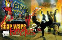 Artwork from Star Wars Insider magazine. The art shows Star Wars characters dancing in a hip-hop style, with two droids DJing in the background.
