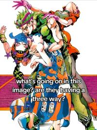 what's going on in this image? are they having a three way?