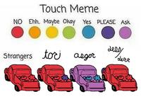 Touch Meme NO Ehh. Maybe Okay Yes PLEASE Ask Strangers to asgor Less dezz