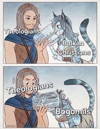 Theologians Gnosticism Balkan Christians Theologians The old testament was written by Satan Bogomils NAKANOART