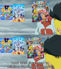 nickelodeon ALL STAR BRAWL 2 WB MULTIVERSUS SUPER SMASH BROS ULTIMATE nickelodeon ALL STAR BRAWL 2 MULTIVERSUS SUPER SMASH BRES ULTIMATE TM Look what they need to mimic a fraction of our power