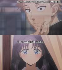 GUYS TRYING TO GET WITH IG “MODELS" THE CASHIER GIRLS