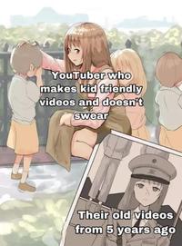 YouTuber who makes kid friendly videos and doesn't swear Their old videos from 5 years ago