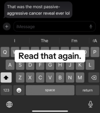 A screenshot of an Xbox message conversation posted by TikToker @PandaNinjaxxOfficial as part of a series of posts where she accused CoryxKenshin of emotional and mental abuse. The message shows Cory responding to his ex-girlfriend telling him she has cancer by writing, "That was the most passive-aggressive cancer reveal ever lol."