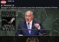 CNN CNN BREAKING George R. R. Martin is just weeks away from developing Winds of Winter #1 NEW YORK TIMES BESTSELLING AUTHOR GEORGE R. R. MARTIN THE WINDS OF WINTER