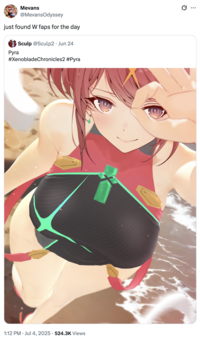 A "quote-tweet":https://knowyourmeme.com/memes/quote-retweets-qrts reading, "Just found W faps for the day."