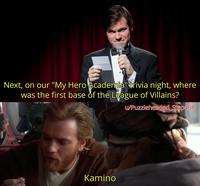 Next, on our "My Hero Academia" trivia night, where was the first base of the League of Villains? w/Puzzleheaded_Step468 Kamino